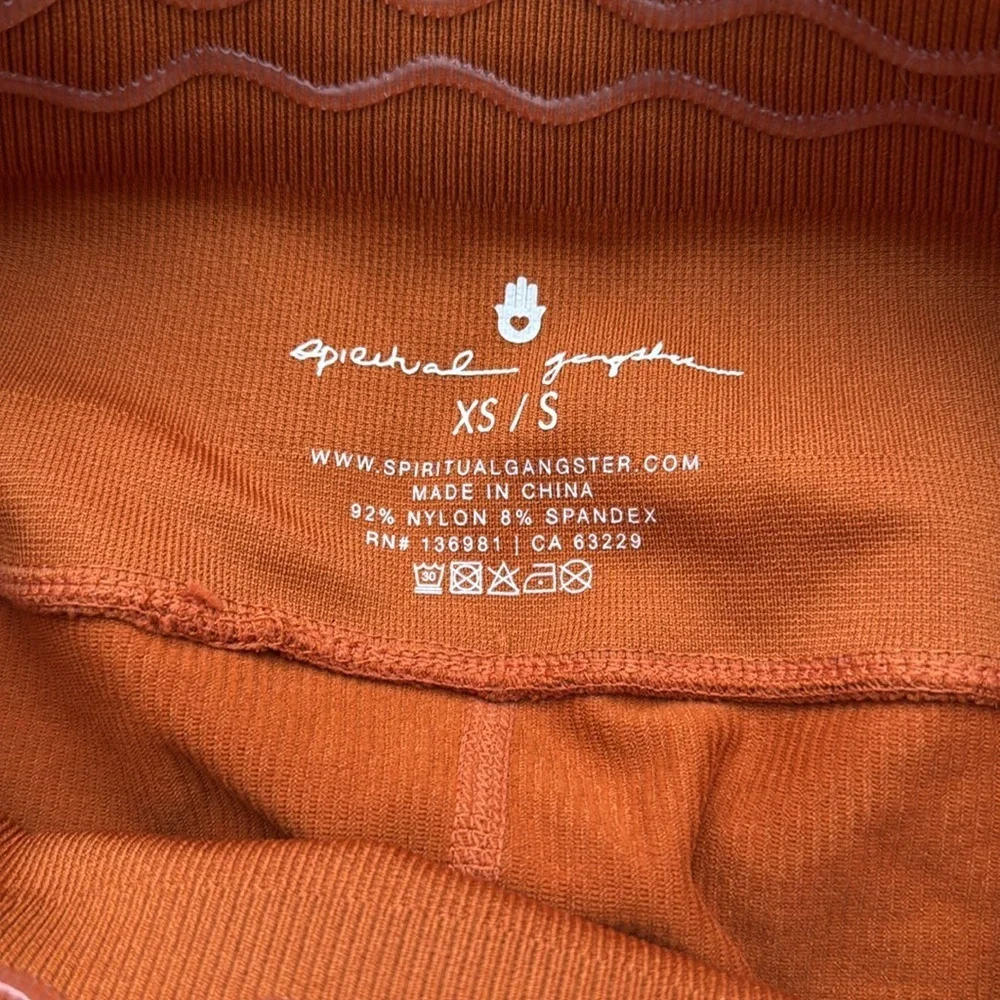 Spiritual Gangster Orange Leggings - Picture 9 of 10